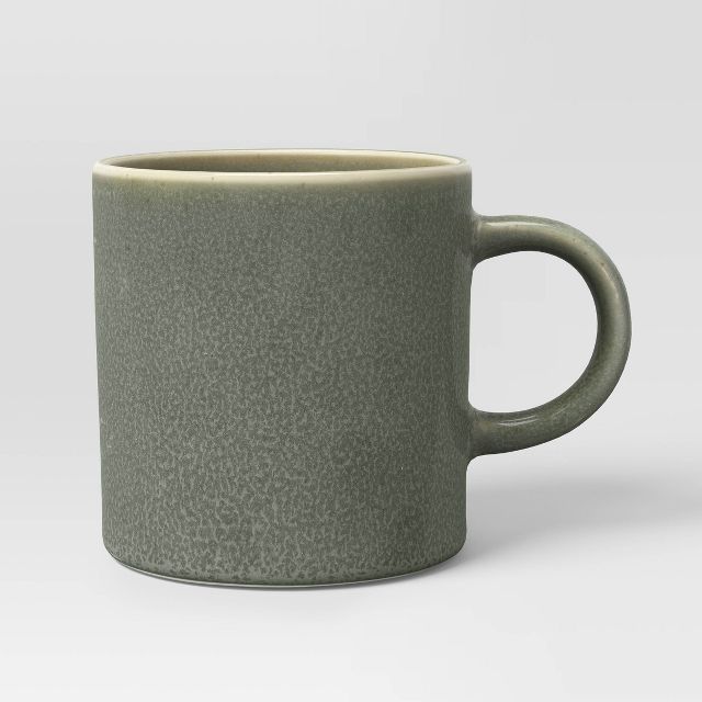 13.52 fl oz Stoneware Tilley Mug Olive Green - Threshold™ : Target