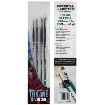 Creative Mark Scrubber Watercolor Brushes - Professional Watercolor Brushes  For Scrubbing, Blotting, Re-shaping Edges, And More! - Set Of 3 : Target