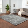 Kumasinova Trellis Area Rug, Cream & Grey Diamond Pattern Rug, Plush High Pile Living Room Rug, Stain-Resistant Rugs for Living Room - 2 of 4