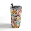 Cat Coquillette Rainbow Watercolor Retro Palette 20 oz Stainless Steel Travel Mug - Deny Designs - 3 of 4