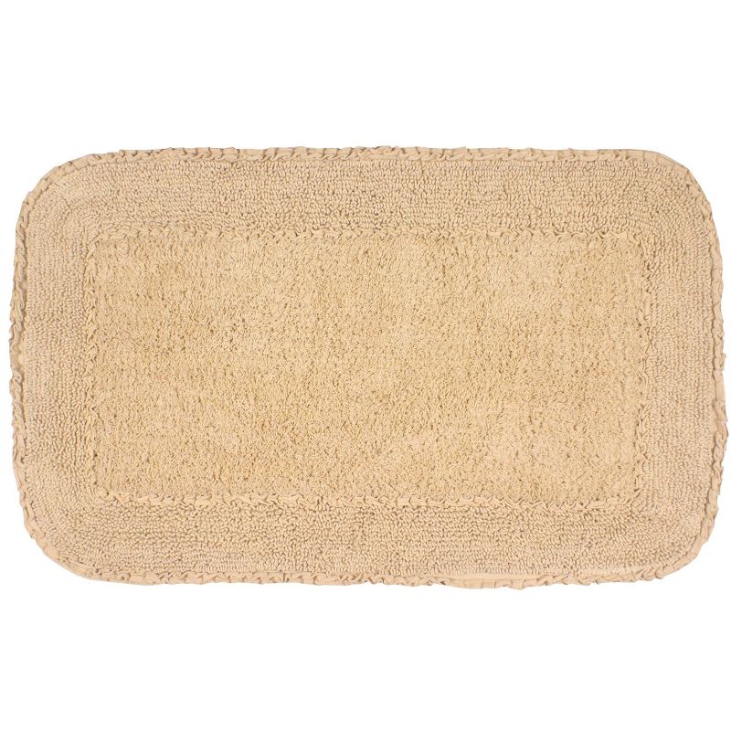 Radiant Collection Cotton Ruffle Pattern Tufted Bath Rug - Home Weavers, 2 of 5
