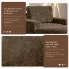 NicBex 42" Sofa Bed with Ottoman,Faux Rabbit Fur Chaise Lounge with Cup Holder,Convertible Sleeper Sofa,Reading Couch for Living Room,Bedroom - 4 of 4