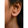 Haus of Brilliance 10K Yellow Gold 1/10 Cttw Round and Baguette Diamond Criss Cross X Stud Earring - 4 of 4