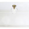 Elegant Lighting Gene 8 Inch Flush Mount Clear Shade in Satin Gold - 2 of 4