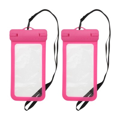 Unique Bargains Wide Side Mobile Waterproof Bag 4.92"x9.65" 2 Pcs