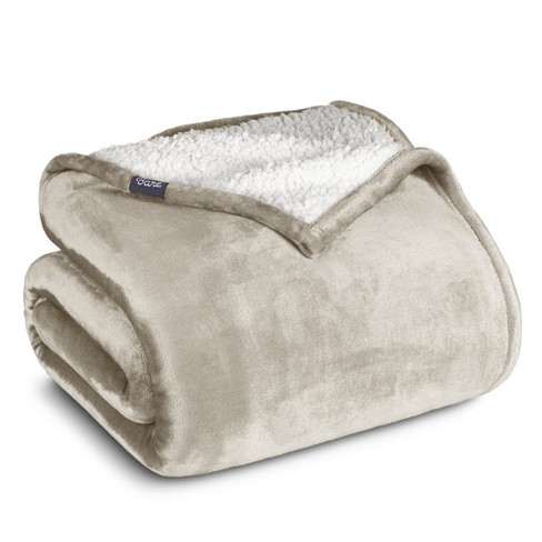 Faux Shearling Fleece Blanket by Bare Home - image 1 of 4