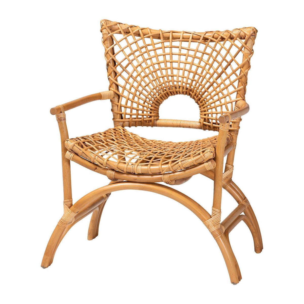 bali & pari Mamba Rattan Arm Chair Light Honey - thumbnail 8
