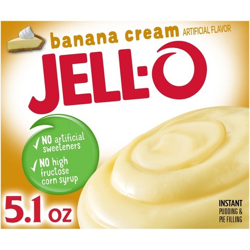JELL-O Instant Banana Cream Pudding & Pie Filling - 5.1oz - image 1 of 4
