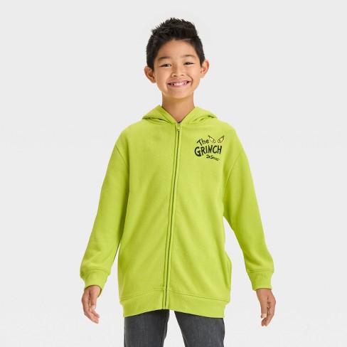 Boys grinch hoodie sale