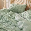3 Pieces Boho Duvet Cover Set for All Seasons Soft Shabby Chic Embroidery Boho Bedding - 3 of 4