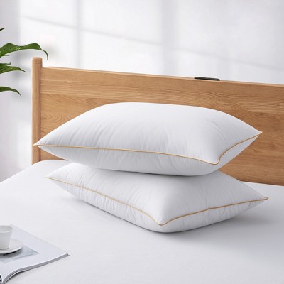 Goose Feather Doen Pillows Set of 2, PCM - White - On Sale - Bed Bath &  Beyond - 38434344