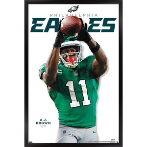 Trends International NFL Philadelphia Eagles - A.J. Brown Feature Series 24 Framed Wall Poster Prints - 1 of 4