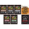 Buffalo Bills 7-Piece Low Carb Beef Jerky Sampler Black Velour Wine Gift Bag (2 carbs or less) - 2 of 4