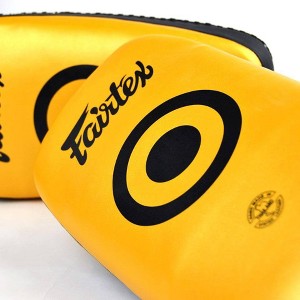 Fairtex KPLC6 Muay Thai Curved Small Pad - Black, Gold, Black/Red - 1 of 4