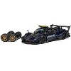 Pagani Zonda Revolucion "Official Car" Dark Blue and Carbon with Extra Wheels 1/64 Diecast Model Car by CM Models - 2 of 4