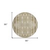 Beige Ivory And Tan Moroccan Washable Indoor Outdoor Area Rug - 3 of 4