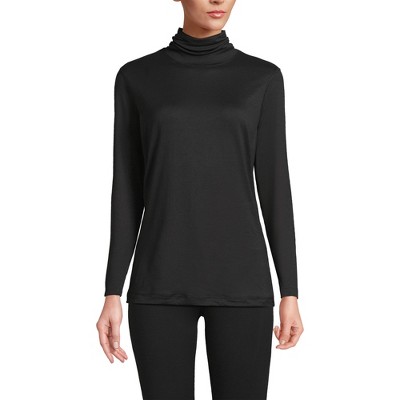 Lands' End Women's Baselayer Cozy Thermaskin Turtleneck Top