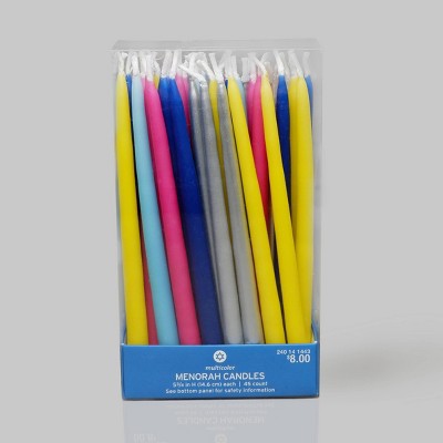45ct 5.75" Hanukkah Menorah Candles Various Colors