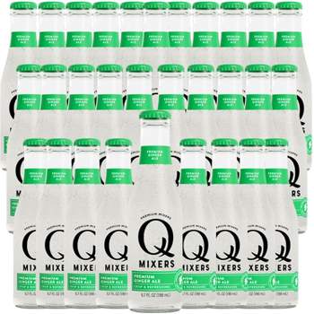 Q Mixers Ginger Ale Soda Premium Cocktail Mixer Made with Real Ingredients 6.7oz Bottles | 30 PACK