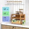 2 Tier Stackable Bamboo Pantry Organizer, Can Storage Rack Ideal for 36 Human and Pet Food Cans - 4 of 4