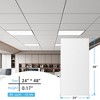 Smooth Drop Ceiling Tile - Fire-Rated, Waterproof, Reusable - Premium PVC, No Sag and Breakage, White - 2 of 4