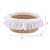 REGALWOVEN Odorless Cotton Rope Handcrafted Compact Size Multiple Use Open Storage Bins 1 Pc - 3 of 4