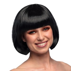 Boland Black Cabaret Adult Costume Wig - 1 of 4