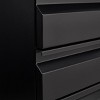 TopComfy Decorative Storage Cabinets 3 drawer mobile filing cabinet with lock office storage filing cabinet for Living Room, Black, 24.4"*20.8"*7.3" - 4 of 4