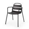 Maggift Patio Seating Sets Outdoor, Featuring Unique Design, Ideal for Chats, Perfect for Gardens, Living Spaces, Black, 24.25"*25.5"*32.75" - 3 of 4