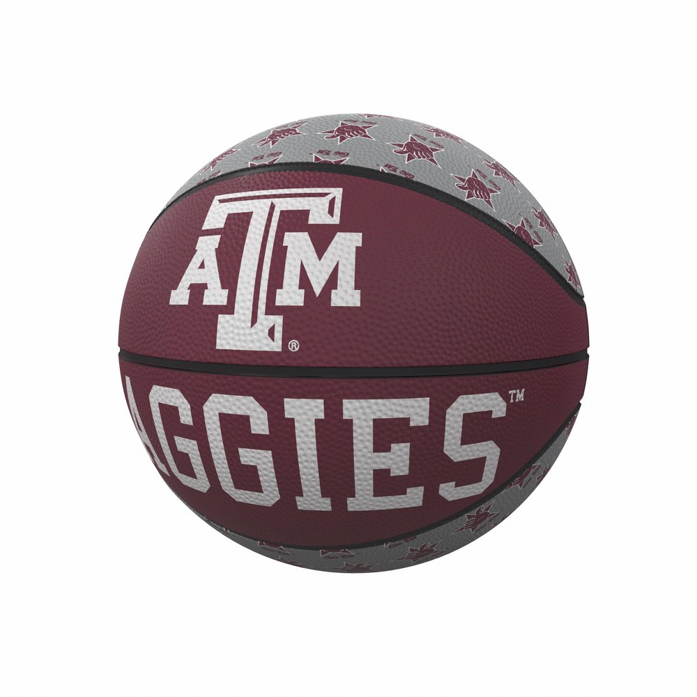 NCAA Texas A&M Aggies Repeating Logo Mini-Size Rubber Basketball