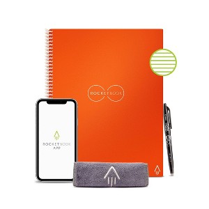 Core Smart Spiral Reusable Notebook Lined 32 Pages 8.5"x11" Letter Size Eco-Friendly Notebook - Rocketbook - 1 of 4