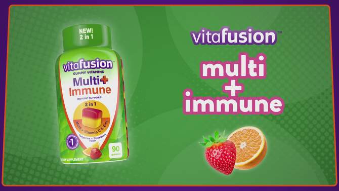 Vitafusion Multi+Immune Gummies - 90ct, 2 of 11, play video