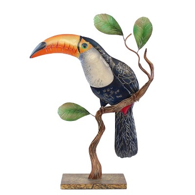 Beachcombers Capiz Toucan Figure Coastal Beach House Decor Decoration