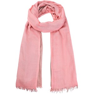 INSPIRE CHIC Women's Gradient Color Ombre Cotton Linen Soft Hijab Head Scarves 1Pc - 1 of 4