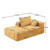 CAVINAS 2-Seat Combination Sofa Exquisite Fabric Upholstered Comfortable Flexible and Changeable Sofa Couch with Pillows - 3 of 4