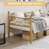 Twin Daybed with Trundle, Metal Sofa Bed Frame - Heavy Duty, Space-Saving - 4 of 4
