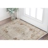HomeRoots 3' X 5' Gray Ivory And Burnt Orange Oriental Distressed Area Rug With Fringe - 2 of 4