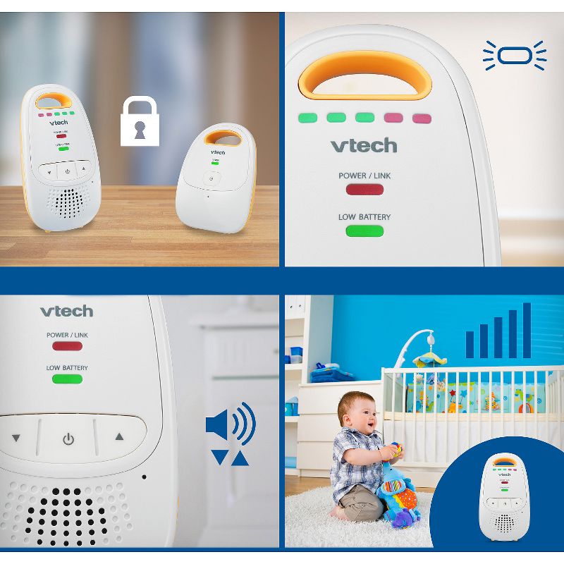 V-Tech Digital Audio Baby Monitor with High Quality Sound - DM111, 4 of 14