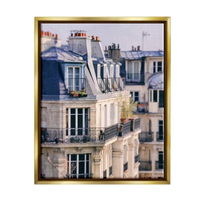 Stupell Industries Parisian Architecture Buildings Framed Canvas