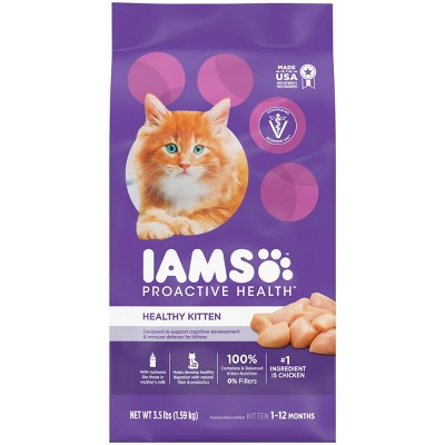 Iams Proactive Health With Chicken Kitten Premium Dry Cat Food - 3.5lbs ...