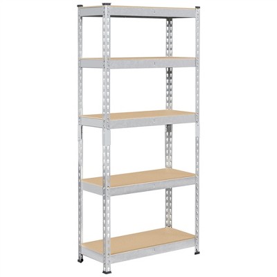 Yaheetech 5 Tiers Boltless Storage Shelf Metal Shelving Unit