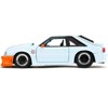 1989 Ford Mustang GT "Gulf Oil" Light Blue with Orange Stripe "Bigtime Muscle" Series 1/24 Die Cast Model Car by Jada - 3 of 4