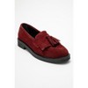 Milly - Burgundy Leather Tassel Loafers | Forever & Always Shoes - 3 of 4