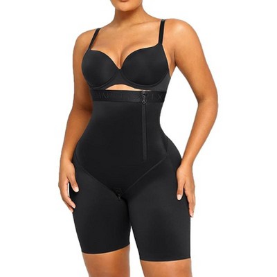 SHAPELLX Shapewear Tummy Control for Women Butt Lifting High Waist Shorts Faja Body Shaper Thigh Slimming Panties—Black 38