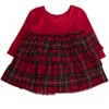 RuffleButts Toddler Girls Velour & Tulle Long Sleeve Twirl Dress - 2 of 2
