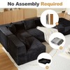 Dolonm 117" Modular Combination Sofa, Boneless Compression L-shaped Sofa, Corduroy, 5 Seats, No Assembly Required,for Living Rooms - 4 of 4