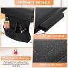 FDW Massage Table Massage Bed Heigh Adjustable 3 Fold 82" Massage Table W/Sheet Cradle Cover 2 Bolster Hanger Portable Facial Salon Tattoo Bed,Black - 3 of 4