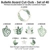 Big Dot of Happiness Eucalyptus Greenery - DIY Classroom Decorations - Bulletin Board Cut-Outs - Set of 40 - 3 of 4