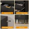 3 Drawer Dresser With Storage, 28.5"23.6"15.4" Chest of Drawers With Metal Handles - 4 of 4