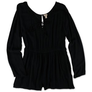 Aeropostale Womens Diamond LS Romper Jumpsuit - 1 of 1